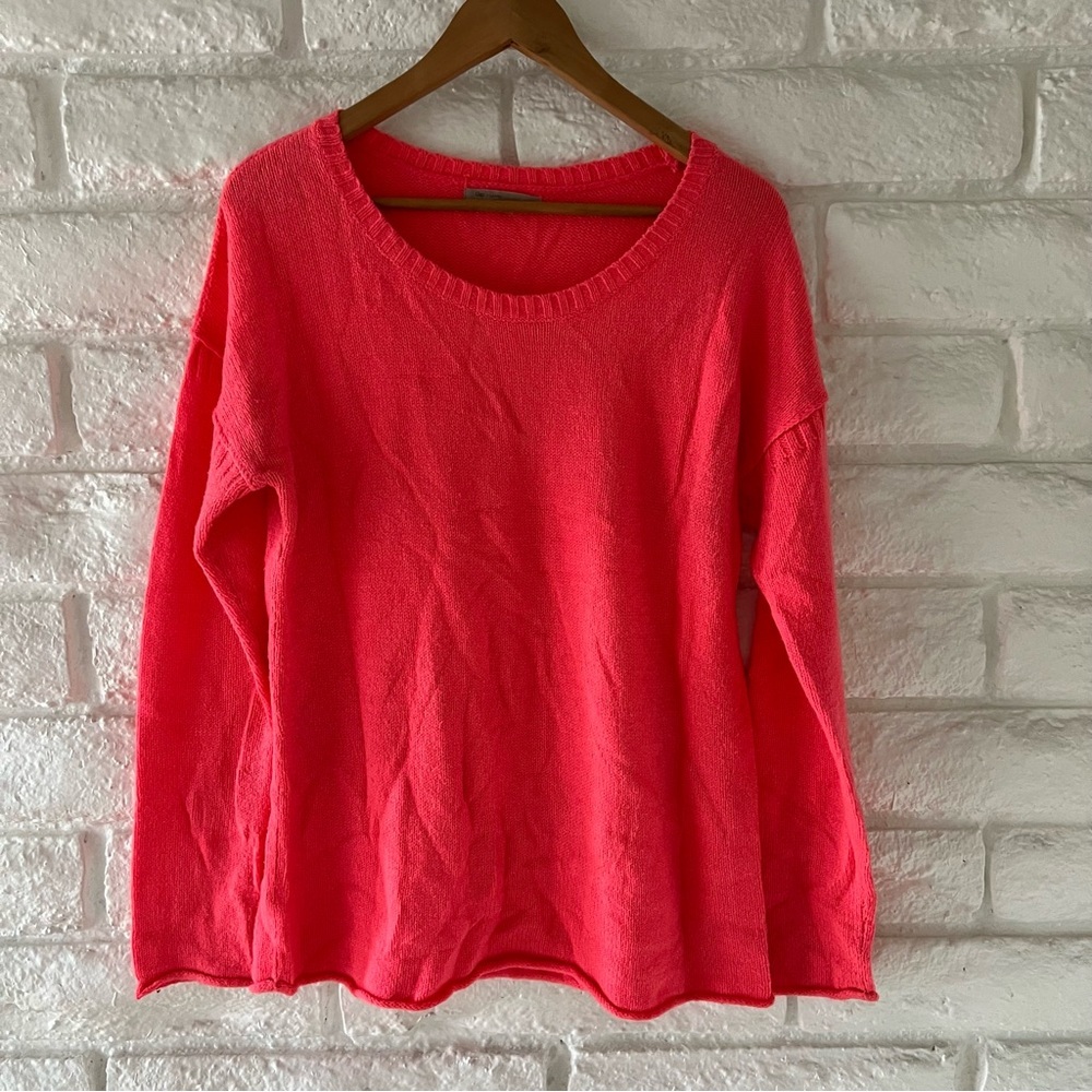 GAP Bold Pink Knit Sweater Size Small S33